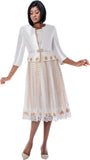 Terramina 7252 white jacket dress