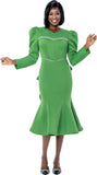 Terramina 7282 green scuba dress