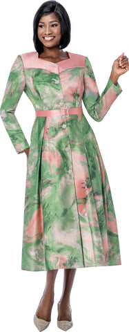 Terramina 7287 green maxi dress