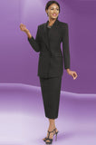 Ben Marc 2298 black usher skirt suit