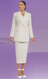 Ben Marc 2298 ivory usher skirt suit