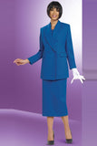 Ben Marc 2298 royal blue usher skirt suit