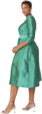 Chancele 9763 green maxi dress