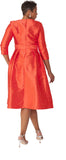 Chancele 9763 orange maxi dress