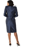 Chancele 9766 navy blue jacket dress