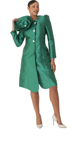 Chancele 9751 emerald green dress