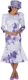 Dorinda Clark 309561 lilac purple burnout dress