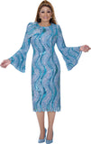 Dorinda Clark 309781 blue sequin dress