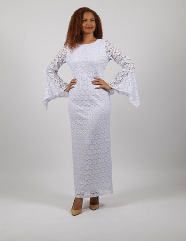 Diana 8947 white maxi dress