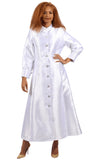 Diana 8637 white clergy dress