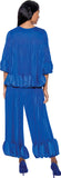 Divine Casuals 1702 royal blue pant suit