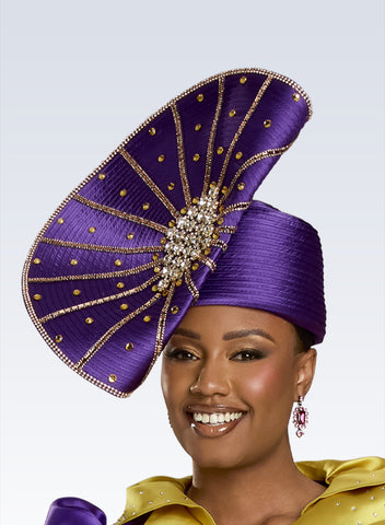 Donna Vinci h12156 purple hat