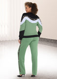 Donna Vinci Sport 21046 basil green jogger pant set