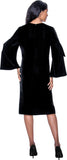 Dorinda Clark 309251 black knit dress