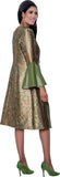 Dorinda Clark 309312 brocade jacket dress