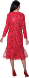 Dorinda Clark 309341 red sequin dress