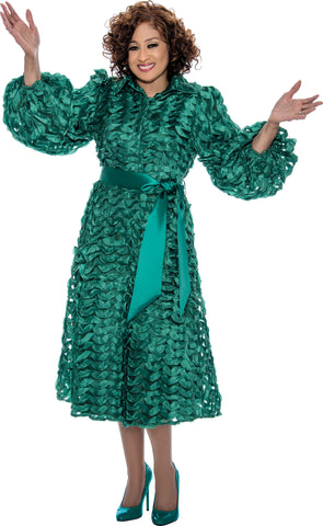 Dorinda Clark 5261 emerald green dress