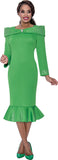 Dresses by Nubiano 100101 paris green dress