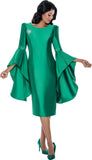 Dresses by Nubiano 100211 green dress