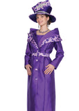 Elite Champagne 6014 purple satin jacket dress