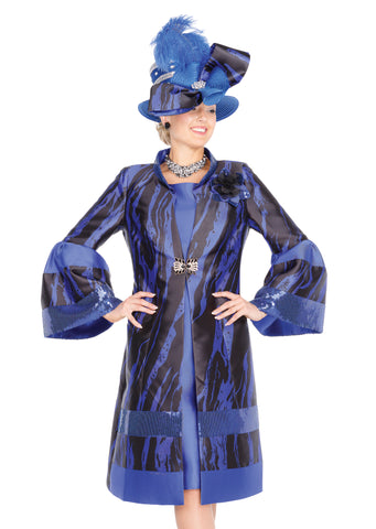 Elite Champagne 6170 royal blue jacket dress