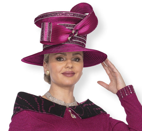 Elite Champagne h5952 fuchsia hat