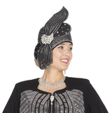 Elite Champagne h5982 black small hat