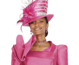 Elite Champagne H6022 fuchsia small brim hat