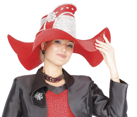 Elite Champagne H6065 red big hat