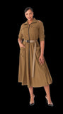 For Her NYC 82391 khaki dress