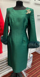 Lily & Taylor 4825 hunter green dress