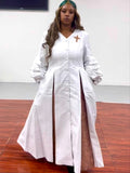 Tally Taylor 4850 women's white clergy robe