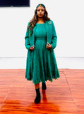 Tally Taylor 4856 emerald green lace jacket dress