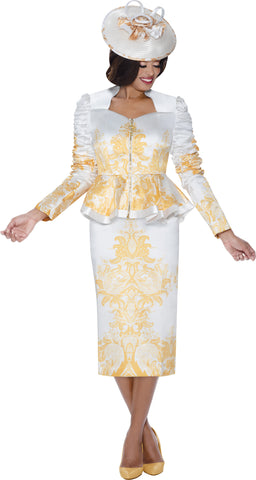 GMI 400832 white skirt suit