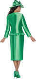 GMI 400702 emerald green skirt suit