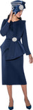 GMI 400733 blue skirt suit