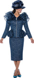 GMI 400742 blue skirt suit