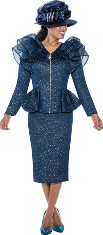 GMI 400742 blue skirt suit