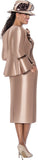 GMI 400753 taupe skirt suit