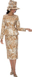 GMI 400792 champagne skirt suit