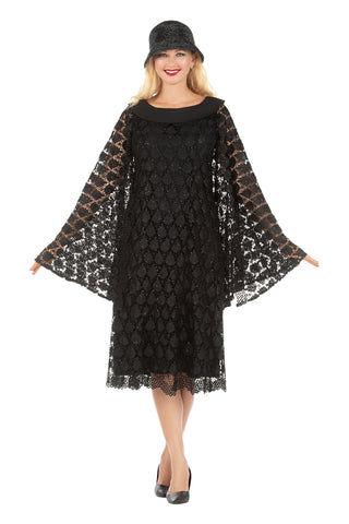 Giovanna D7210 black lace dress