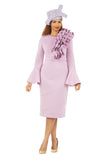 Giovanna 2401 Lilac Purple Scuba Dress