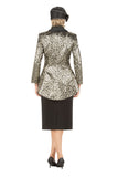 Giovanna G1182 animal print skirt suit