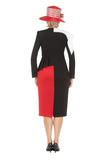 Giovanna G1185color block scuba dress