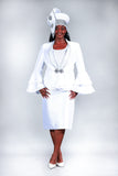 Giovanna G1212 white skirt suit