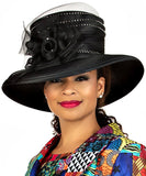 Giovanna HR22125 black brim hat