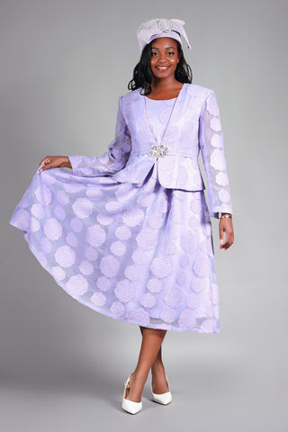 Giovanna D1345 lilac purple jacket dress