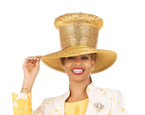 Giovann HR22134 gold brim hat