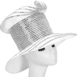 Giovanna HR22134 white brim hat