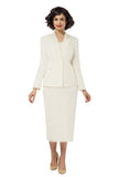 Giovanna 0710 off white skirt suit